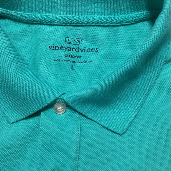 Vineyard Vines Men’s Classic Fit Polo Shirt Green Short Sleeve - Picture 5 of 7